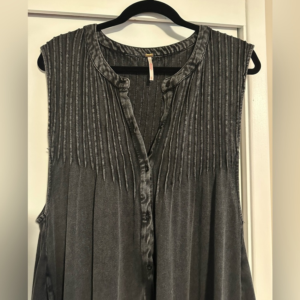 Free people pin-tucked knit midi dress - Picture 7 of 10